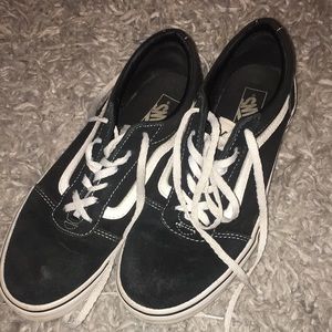Black low top vans